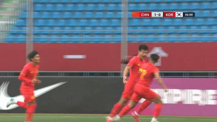 U22国足1-0韩国全场数据：控球率49%落后韩国，10射7正领先对手