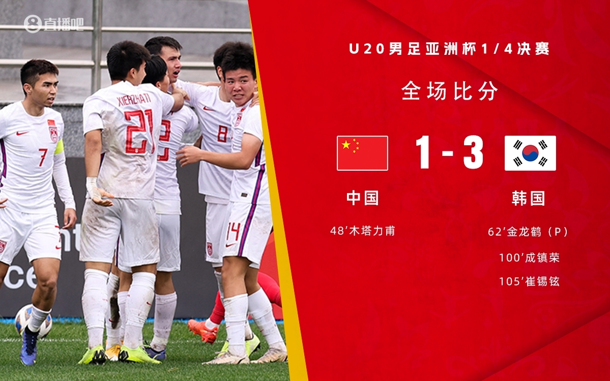 复仇！U22国足绝杀复仇韩国，2年前U20亚洲杯加时憾负无缘世青赛