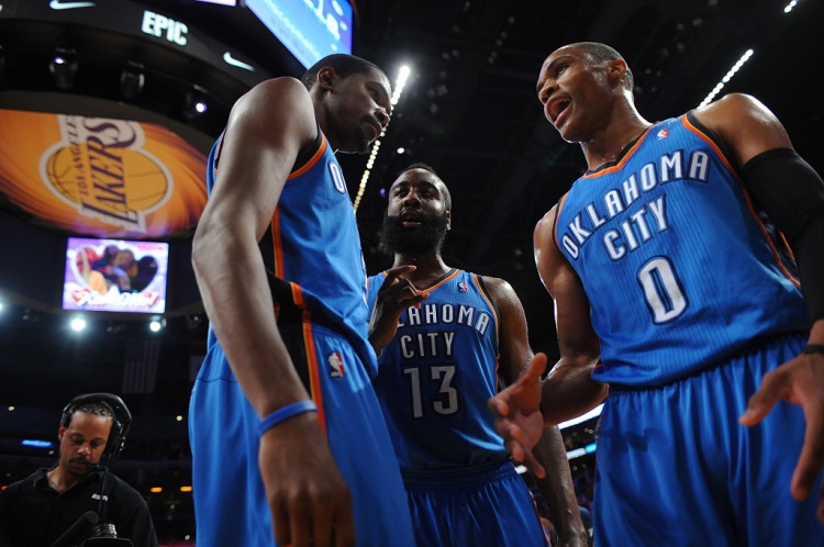 雷霆三少得分全部进入历史前20！他们是NBA历史最大的如果吗？